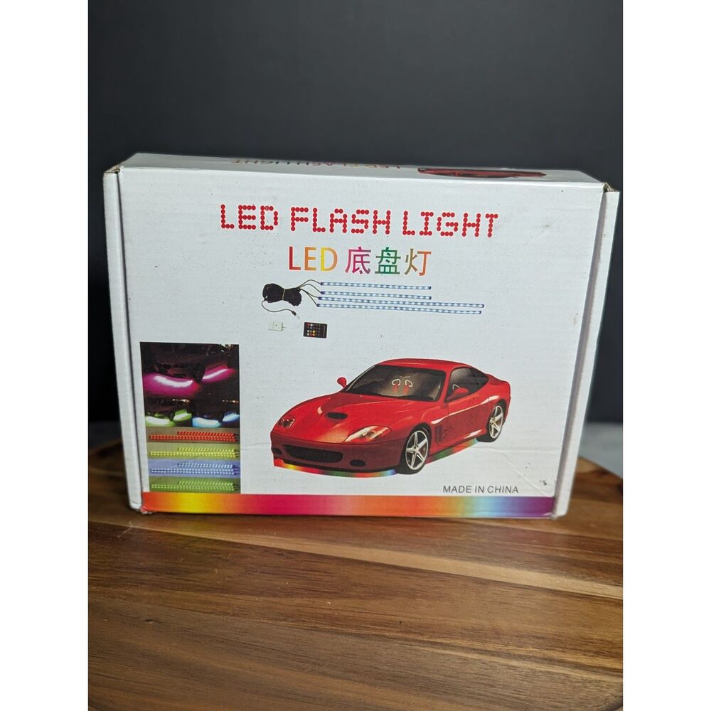 RGB LED Car Under glow Light Kit Multi-Color Neon Underbody Accent Strip Lights